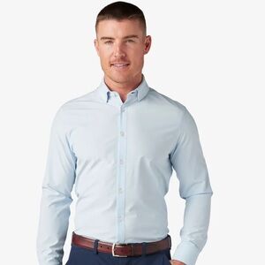 Mizzen+Main Leeward Dress Shirt (Light Blue/Small)